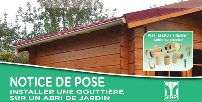 COMMENT INSTALLER UNE GOUTTIÈRE SUR UN ABRI DE JARDIN