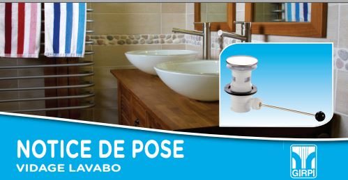 BONDE DE LAVABO À COMMANDE MANUELLE