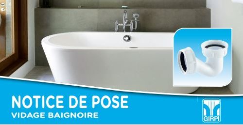 SIPHON P À SORTIE HORIZONTALE DE BAIGNOIRE