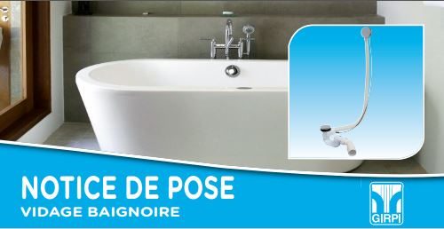 VIDAGE DE BAIGNOIRE SABOT/ANGLE A CABLE LONG